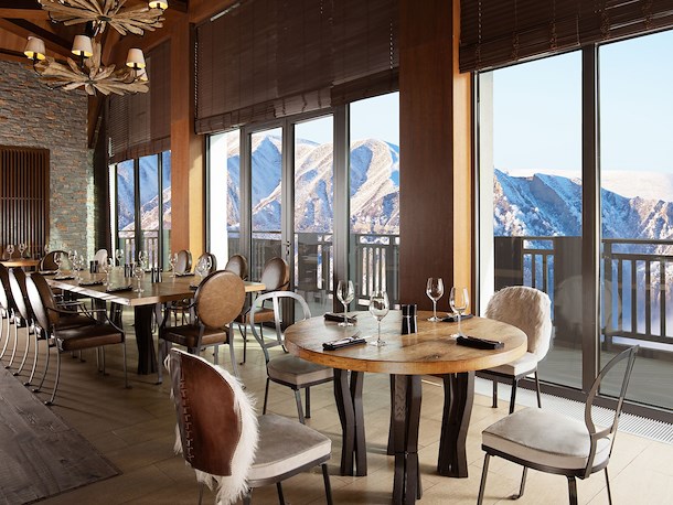 Ресторан в районе гор Шахдаг (Азербайджан)